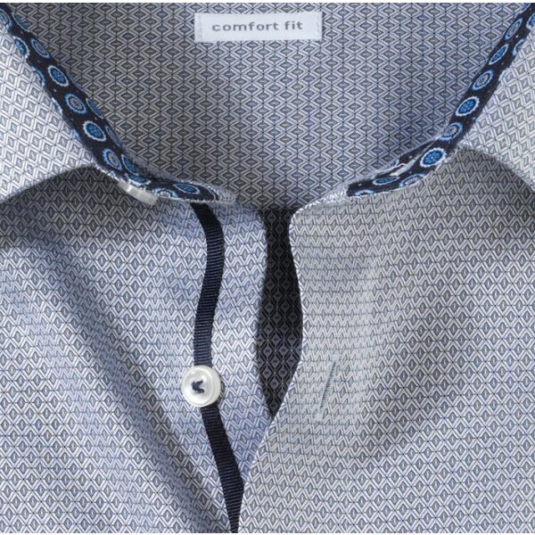 Ανδρικό Πουκάμισο OLYMP Luxor comfort fit / New Kent  Μπλέ - Image 3