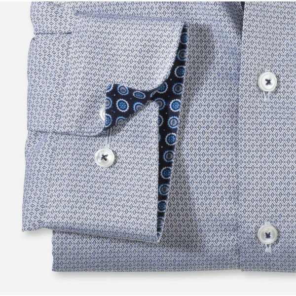 Ανδρικό Πουκάμισο OLYMP Luxor comfort fit / New Kent  Μπλέ - Image 4