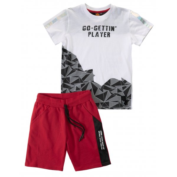 Σετ Μπλούζα Βερμούδα για Αγόρι Λεύκο Gang kids - Image 1