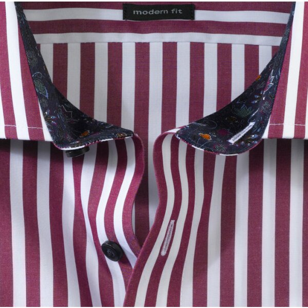 12436486-706x700-3 Ανδρικό Πουκάμισο OLYMP Luxor modern fit / granat / Global Kent - Image 3