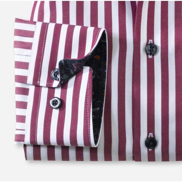 12436486-706x700-4 Ανδρικό Πουκάμισο OLYMP Luxor modern fit / granat / Global Kent - Image 4