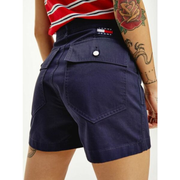 1962-3887-BLUE-2 Tommy Hilfiger Harper High Rise σορτς DW0DW09753 - Image 2