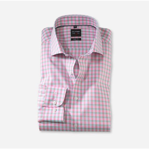 20827481-706x700 Ανδρικό Πουκάμισο OLYMP Level Five body fit ΡΟΖ - Image 1