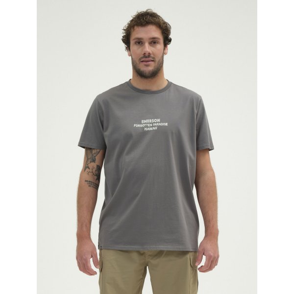 Ανδρική Μπλούζα Κοντομάνικη Emerson Γκρί Ανοιχτό - Image 1