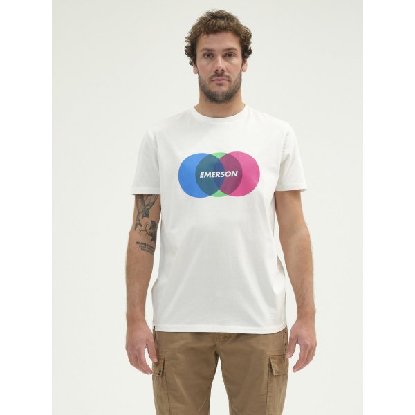 Ανδρική Μπλούζα Κοντομάνικη Emerson Λευκή - Image 1