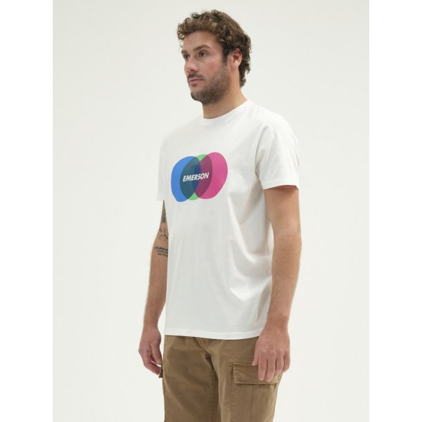 Ανδρική Μπλούζα Κοντομάνικη Emerson Λευκή - Image 2