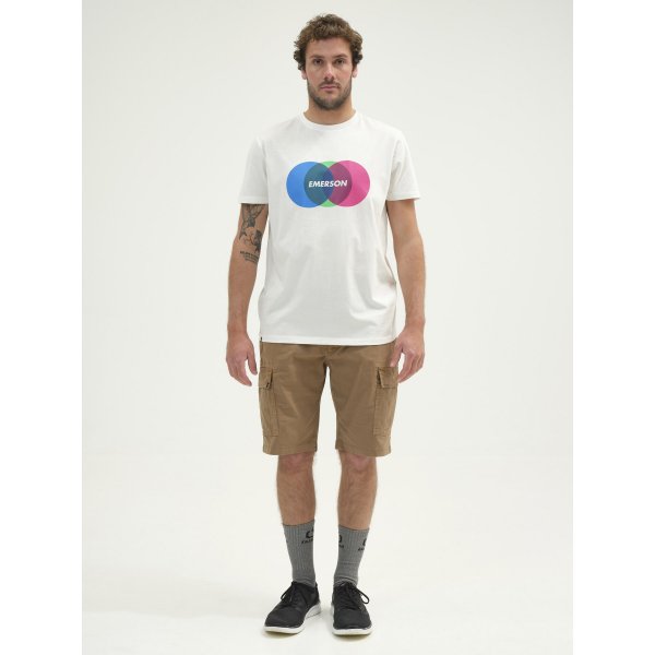 Ανδρική Μπλούζα Κοντομάνικη Emerson Λευκή - Image 3