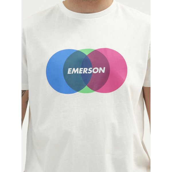 Ανδρική Μπλούζα Κοντομάνικη Emerson Λευκή - Image 4