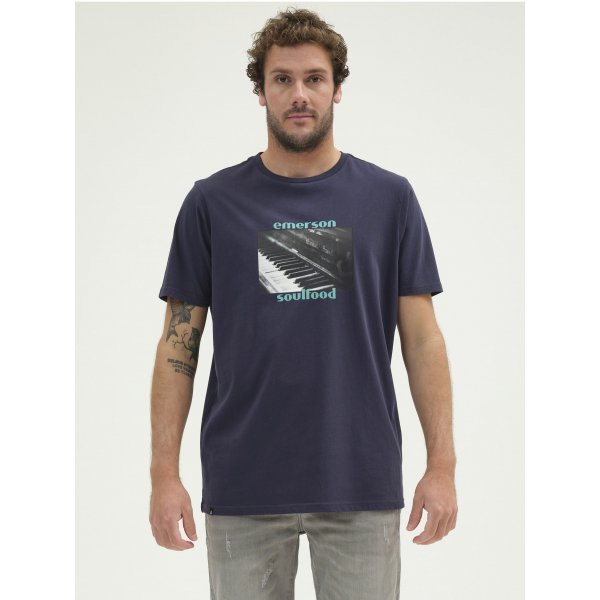211.EM33.74_NAVY BLUE_1 Ανδρική Μπλούζα Κοντομάνικη Emerson Μπλέ - Image 1