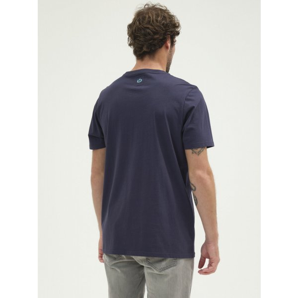 211.EM33.74_NAVY BLUE_3 Ανδρική Μπλούζα Κοντομάνικη Emerson Μπλέ - Image 3