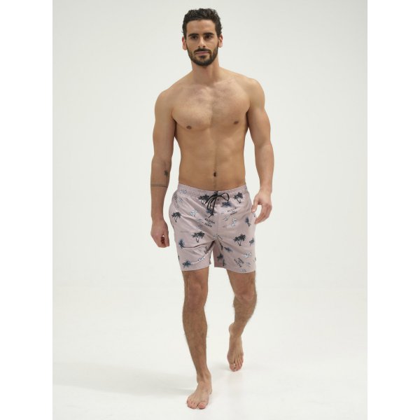 211.EM505.13R_PR236 PINK_1 Ανδρικό Μαγιό Emerson με print Ροζ - Image 1