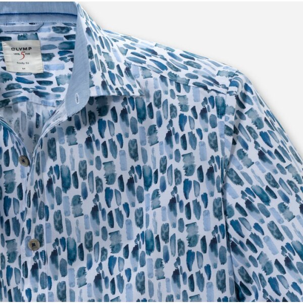 30087400-706x700-1 Ανδρικό Πουκάμισο OLYMP Level Five Casual body fit / weiß Γαλάζιο - Image 2