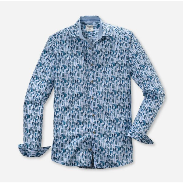 30087400-706x700 Ανδρικό Πουκάμισο OLYMP Level Five Casual body fit / weiß Γαλάζιο - Image 1