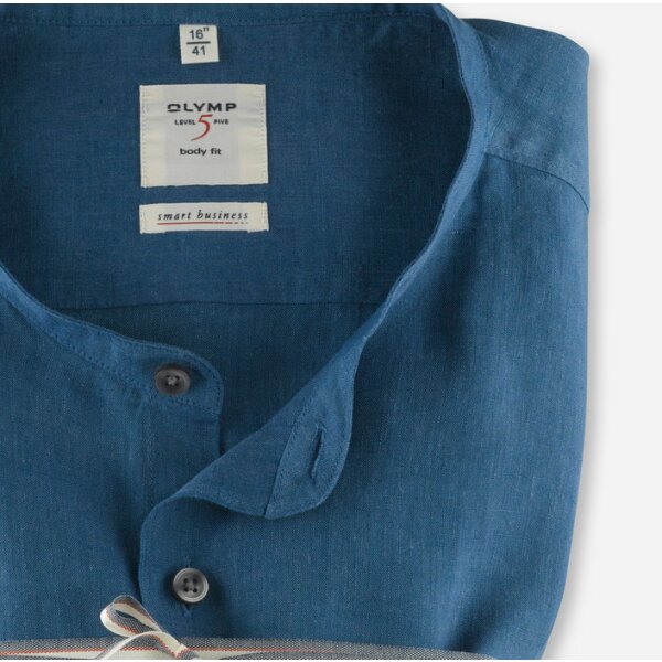 35727418-706x700-1 Ανδρικό Πουκάμισο OLYMP Leve Five smart business body fit Μπλε - Image 2