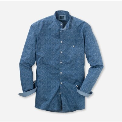 Ανδρικό Πουκάμισο OLYMP Casual modern fit mao/ blau / Stehbund