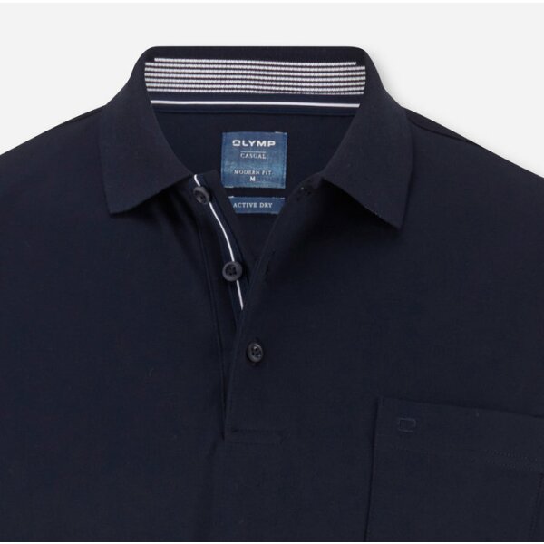 54107214-706x700-1 OLYMP Polo modern fit Μπλε - Image 2