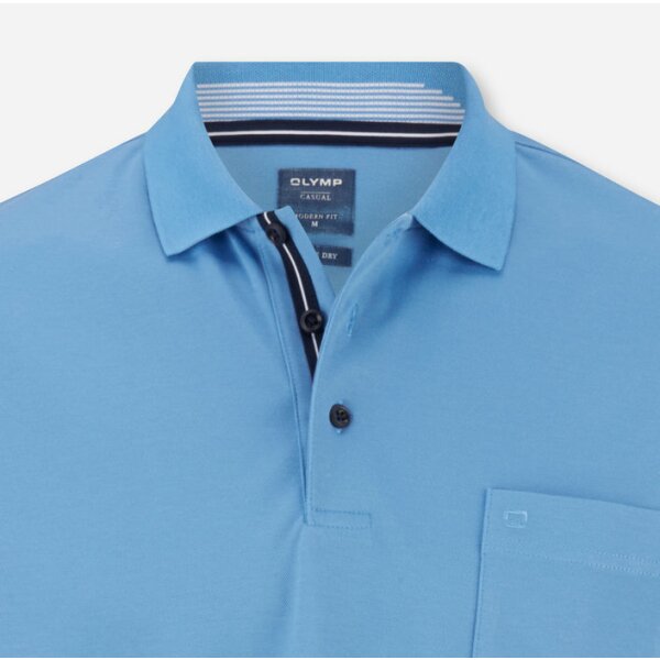 54107215-706x700-1 Ανδρικό OLYMP Polo modern fit Γαλαζιο - Image 3