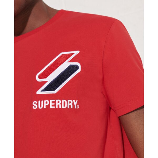 Ανδρική Μπλούζα Superdry Sportstyle Chenille Tee Κόκκινο - Image 3