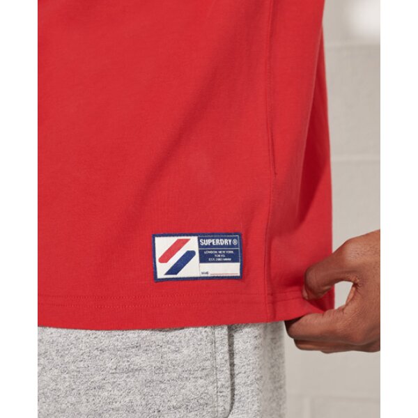 Ανδρική Μπλούζα Superdry Sportstyle Chenille Tee Κόκκινο - Image 4