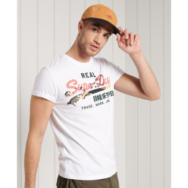 Ανδρική Μπλούζα Superdry VL Itago Tee Λευκό - Image 1