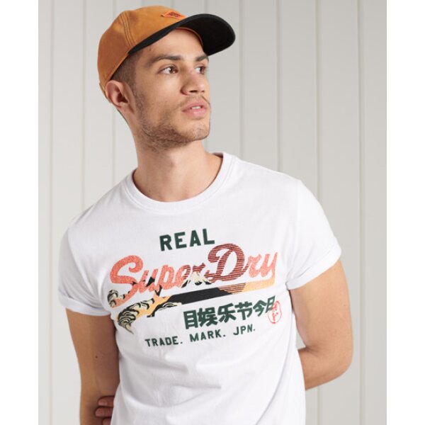 Ανδρική Μπλούζα Superdry VL Itago Tee Λευκό - Image 4