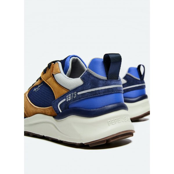 PMS30740_879_03_MO Ανδρικό SNEAKERS TRAIL LIGHT URBAN MULTICOLORED SNEAKERS ΚΑΦΕ - Image 3