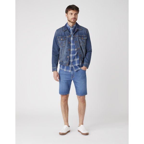W11CQ187W_2 Ανδρικό SHORTS TEXAS IN LITE τζιν Μπλέ - Image 1