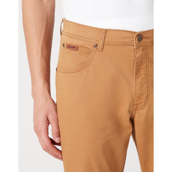 W12SWA012_6_mosaic Ανδρικό Παντελόνι Wrangler Texas Slim Ταμπά - Image 6