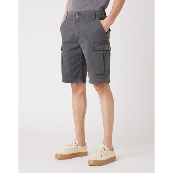 W1C35085J_1 Ανδρική Βερμούδα WRANGLER CASEY CARGO SHORTS Ανθρακί - Image 3
