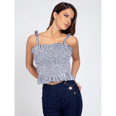 GINGHAM CHECK TOP GUESS