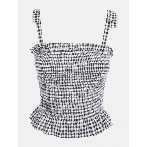 GINGHAM CHECK TOP GUESS - Image 4