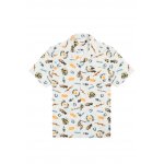 Ανδρικό Πουκάμισο Κοντομάνικο Wrangler SS Resort Shirt Papyrus Λευκό - Image 2
