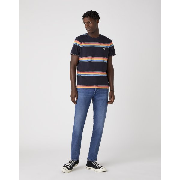 W7AJDPXAE_2 Ανδρική Μπλούζα Wrangler Rainbow Tee Μπλέ - Image 1