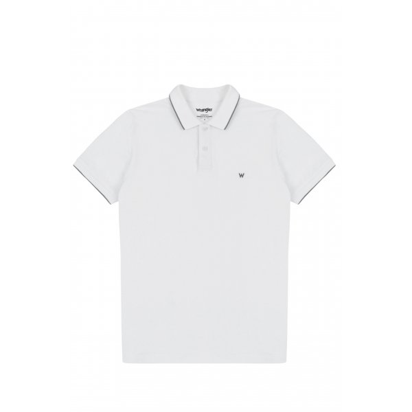 W7D5K4989 Ανδρικό Polo Wrangler Λευκό - Image 2