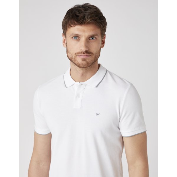 W7D5K4989_4_mosaic Ανδρικό Polo Wrangler Λευκό - Image 5