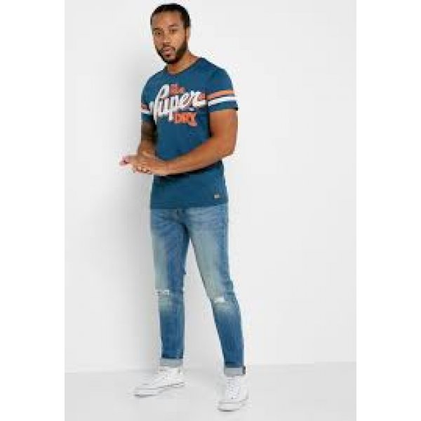 images (1) Ανδρική Κοντομάνικη Μπλούζα SUPERDRY Μπλέ - Image 4