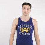 Αμάνικη Μπλούζα Superdry Track And Field Graphic Vest Μπλέ - Image 2