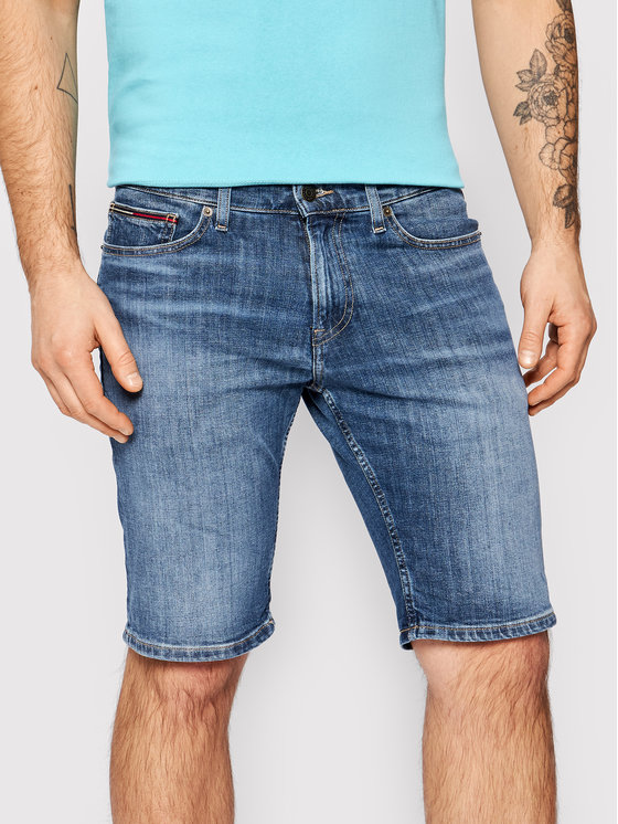 TOMMY JEANS Βερμούδα Denim Scanton DM0DM10558 Σκούρο μπλε Slim Fit -  Emporio Shop