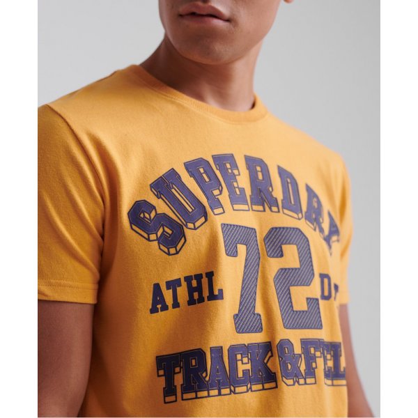 Ανδρική Κοντομάνικη Μπλούζα SUPERDRY Track & Field Κίτρινο - Image 6