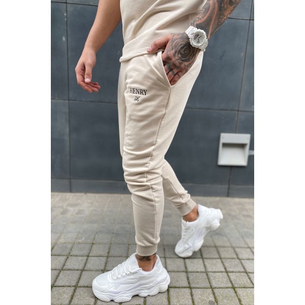 Ανδρική Φόρμα μπεζ με μαύρο κέντημα - Image 2