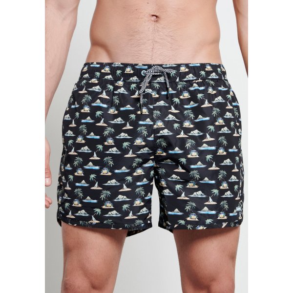 Ανδρικό Μαγιό Funky Buddha Μαύρο - Image 2