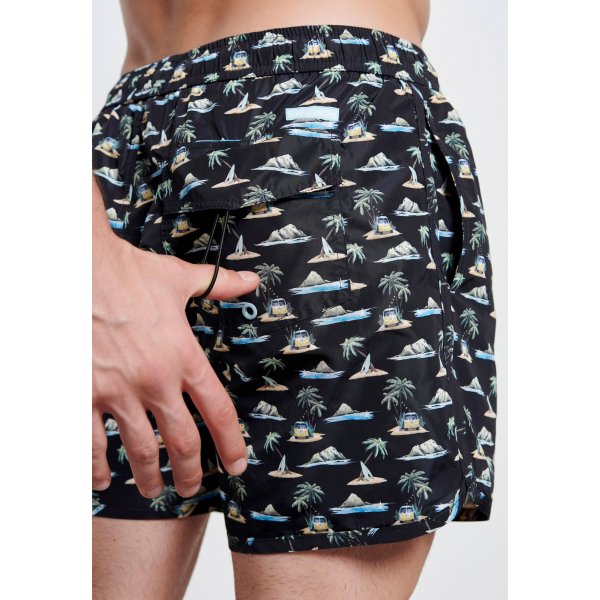 Ανδρικό Μαγιό Funky Buddha Μαύρο - Image 5