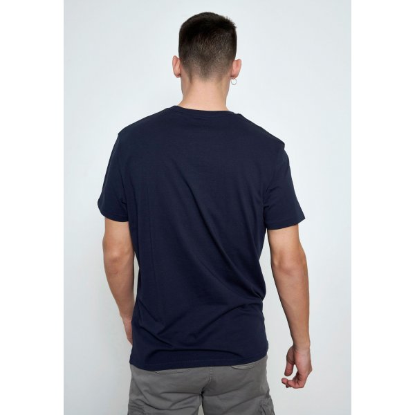 Ανδρική Μπλούζα Funky Buddha Μπλέ Σκούρο - Image 3