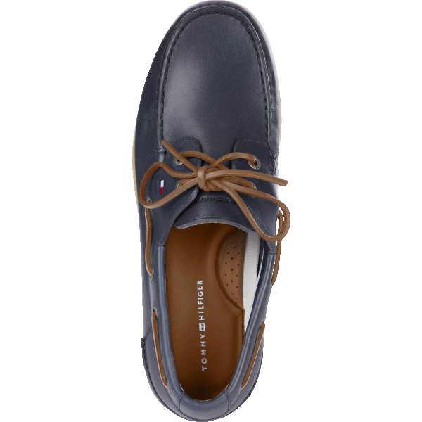 FM0FM02735DW5_P Ανδρικό Παπούτσι Tommy Hilfiger Classic Leather boat SHOES Μπλέ - Image 5