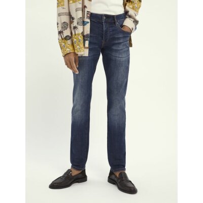 Ανδρικό Τζιν Scotch & Soda Ralston regular slim-fit cotton-blend - Blizzard Μπλέ