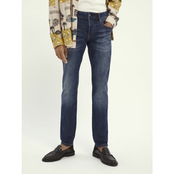 Large-21139711-MRK-CRP Ανδρικό Τζιν Scotch & Soda Ralston regular slim-fit cotton-blend - Blizzard Μπλέ - Image 1