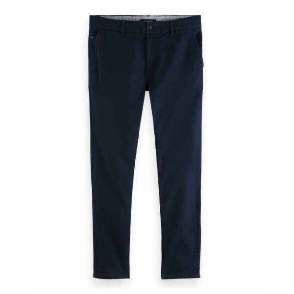 Large-21142501-FNT Ανδρικό Παντελόνι Scotch & Soda Mott classic garment-dyed twill chino Μπλέ - Image 3