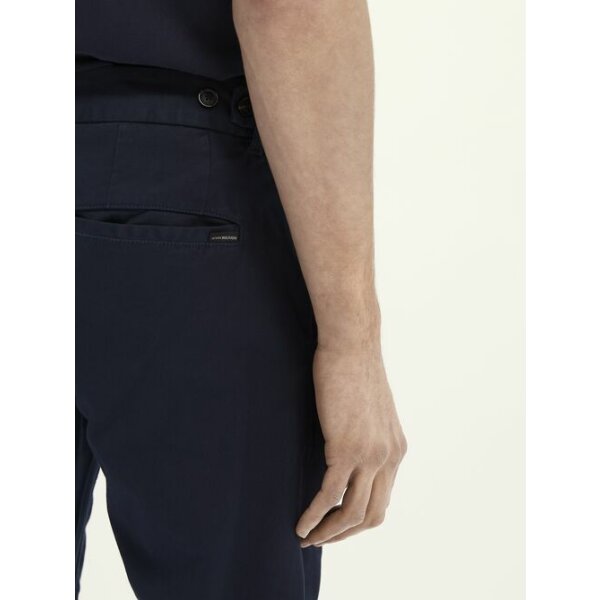 Large-21142501-MRK-DTL Ανδρικό Παντελόνι Scotch & Soda Mott classic garment-dyed twill chino Μπλέ - Image 6