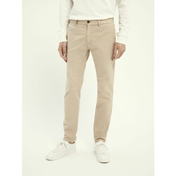 Ανδρικό Παντελόνι Scotch & soda Mott classic garment-dyed twill chino Μπέζ - Image 6