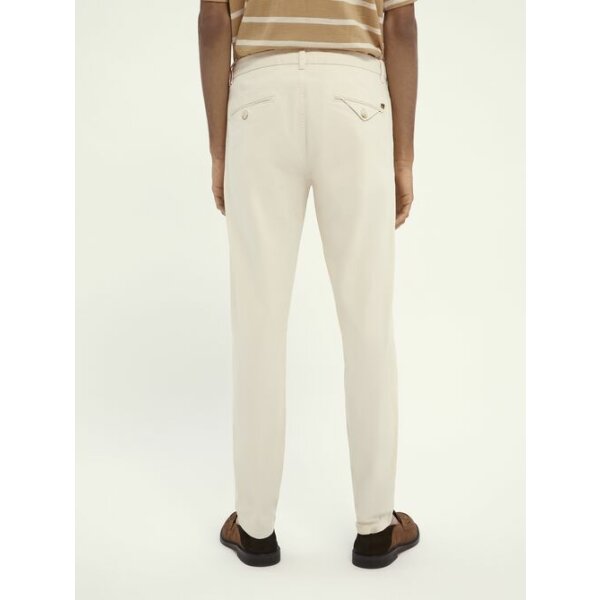 Ανδρικό Παντελόνι Scotch & Soda Mott super-slim fit twill chino Εκρού - Image 4